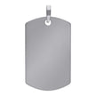 925 Sterling Silver Mens Dog Tag Engraveable Charm Pendant