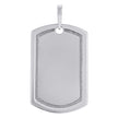 925 Sterling Silver Mens Dog Tag Engraveable Charm Pendant