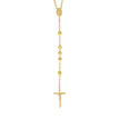 10kt Gold Tri-Color Unisex Anchor Cross Crucifix Religious Charm Pendant - SLV-14426