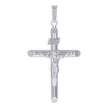 925 Sterling Silver Unisex Religious Inri Crucifix Charm Pendant