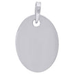 925 Sterling Silver Mens Fashion Oval Disc Charm Pendant