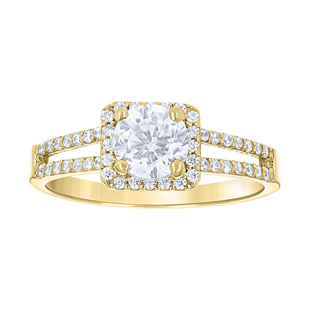 14Kt Gold Cz Ring