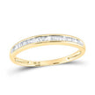 10k / 14k Yellow Gold / White Gold Baguette Diamond Wedding Anniversary Band 1/6 Cttw