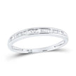 10k / 14k Yellow Gold / White Gold Baguette Diamond Wedding Anniversary Band 1/6 Cttw
