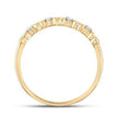 10k Yellow Gold Round Diamond Heart Ring 1/20 Cttw