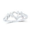 10k Yellow Gold/ Yellow Gold/ White Gold Round Diamond Mom Nicoles Dream Collection Ring 1/12 Cttw