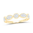 1/6CTW-DIA NK GIFT STACKBLE BAND Yellow / Rose Gold